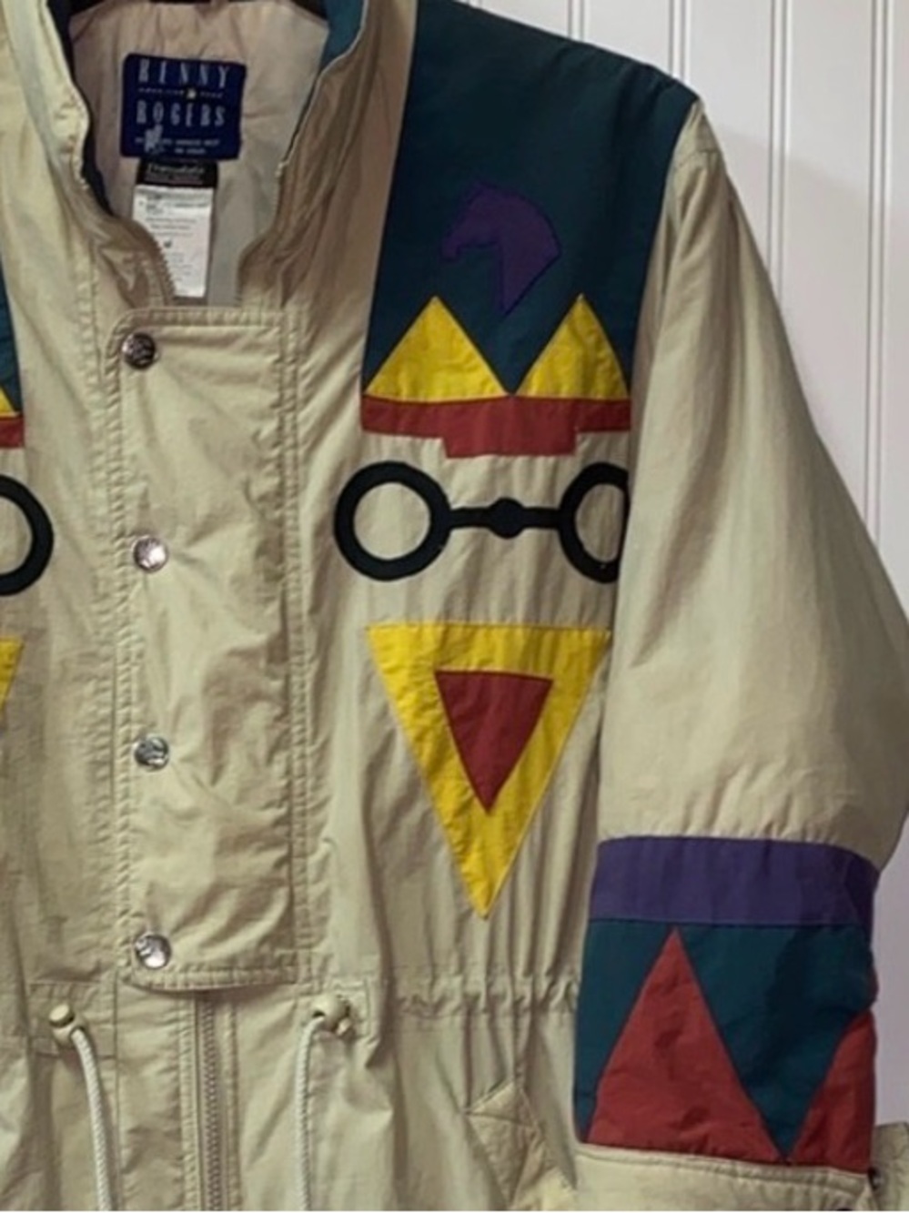 Kenny Rogers Southwesten Western Jacket Coat M 90s Vintage